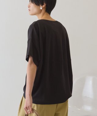 AMERICAN HOLIC 半袖コクーンカットプルオーバー Black