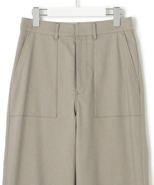 23区 【洗える】スラブツイルストレッチ ベイカー パンツ カーキ系