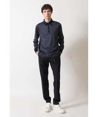 DAKS バイヤスチェック スムースポロ ブラック