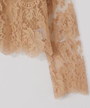 GRACE CONTINENTAL リバーレースジャケット ベージュ