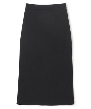 UNFILO L 【WEB限定カラー】スゴ機能美ニット Iラインスカート ブラック