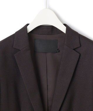 ICB 【洗える】プロヴィスウールツイル テーラードジャケット チャコール系