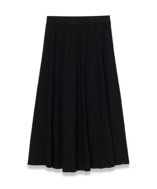 JOSEPH 【洗える】シルクストレッチ プリッセ　スカート Black