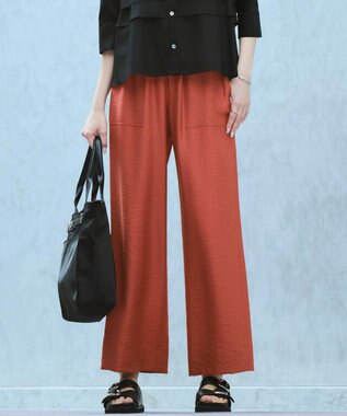 ICB L ワッシャーツイル ワイドストレートパンツ