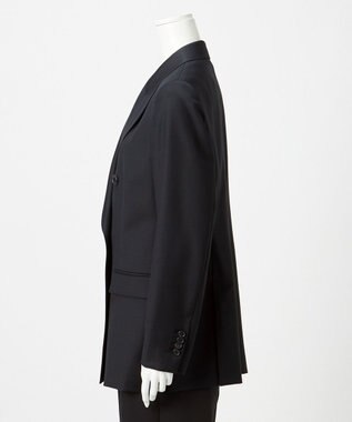 23区 【エステータ】ウールシルクギャバジン ダブルブレストジャケット ブラック系