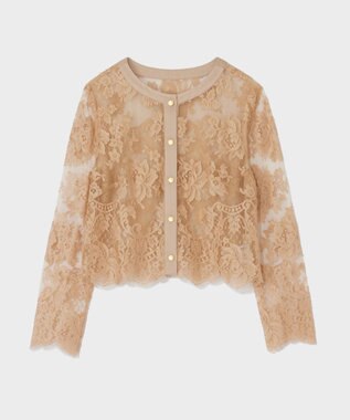 GRACE CONTINENTAL リバーレースジャケット ベージュ