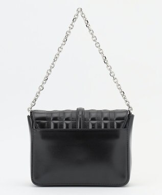 ICB フラップミニショルダーバッグ キルティングブラック系