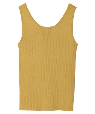 earth music&ecology ２ＷＡＹリブニットタンクトップ Yellow