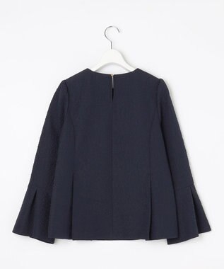 Feroux 【セットアイテム】美シルエット ブラウス×パンツ セットアップ ネイビー系