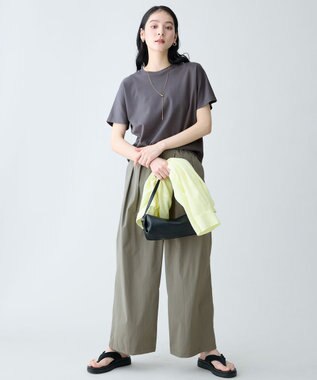 ANY 撥水ナイロンタックパンツ カーキ