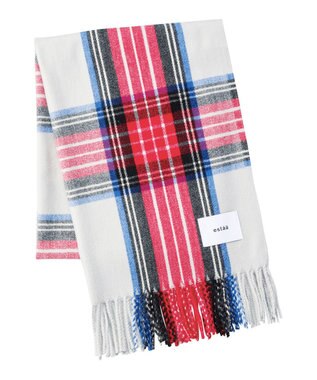 MOONBAT estaa とろーりストール クラシックタータン／手洗い可 グレー