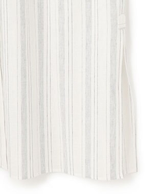 23区 L 【SLOW/一部店舗限定】ストライプエンブロイダリー ワンピース ホワイト系1