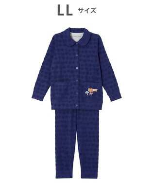 tsumori chisato SLEEP ツモリチサト パジャマ 長袖 長ズボン 綿混(本体) パイル素材 上下セット 前開き tsumori chisato SLEEP UDX556 /ワコール コン