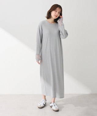 Green Parks ＳＥＴ２点シアーナイロンベスト＋リブワンピース Gray