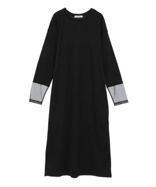 Green Parks ＳＥＴ２点シアーナイロンベスト＋リブワンピース Black