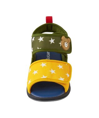 MIKI HOUSE HOT BISCUITS 【14-19cm】 ジャージ素材サンダル マルチカラー