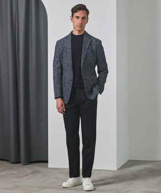 GOTAIRIKU セットアップカラー有【洗える/ストレッチ/シワになりにくい】ZERO TRIA ウォッシャブルパンツ(25年モデル) ネイビー(セットアップジャケット有)