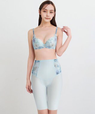 WACOAL ガードル 【肌リフト】 下半身のたるみをリフトアップ スリムなシルエット ロング丈 一枚ばき可能 Qサイズまで対応 大きいサイズ レディース GRC424 /ワコール ターコイズ