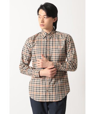 DAKS コットン 隠しボタンダウンシャツ