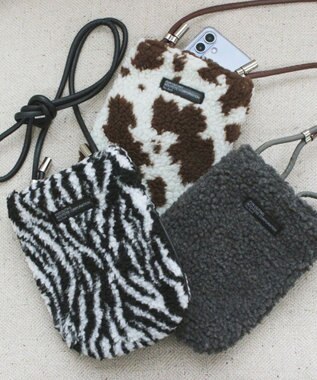 ROOTOTE 1336【スマホショルダー】LT.ベビールー.ボア-A 01：ゼブラ