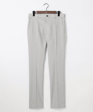 JOSEPH ABBOUD 【ウエストも伸びる!オーガニックコットン使用】サマームリネ パンツ ライトグレー系