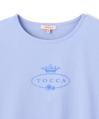 TOCCA HALLMARK FLOCKY LOGO TEE Tシャツ ブルー系