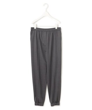 ICB 【洗える】T/Wブロード ジョグパンツ チャコール系