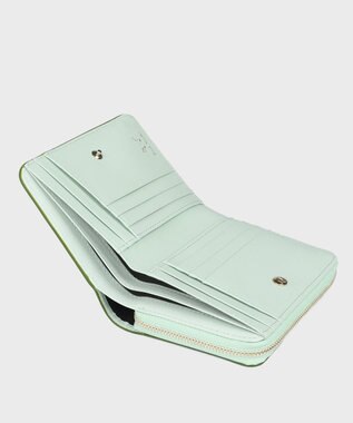 Paul Smith ミックスドゥードゥル 2つ折り財布 ミントグリーン