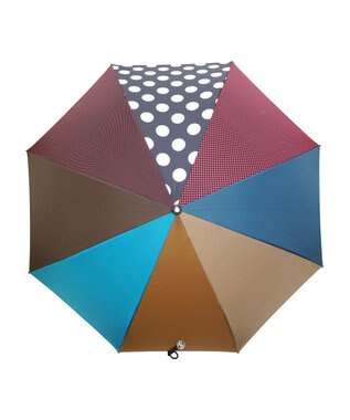 +RING レディース向け プラスリング 長傘 60cm MLT T1372 マルチカラー