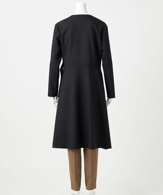 23区 【エステータ】ウールダブルクロス ワンピース ブラック系