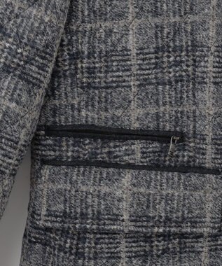 JOSEPH ABBOUD 【ストレッチ/イタリア素材/軽量】 イタリア素材使用・スライバーチェックジャケット ライトグレー系4