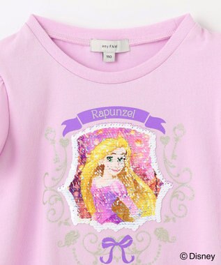 ANY KIDS 【ディズニープリンセス/フローズン】ミラクルスパンコールTシャツ ラベンダー（ラプンツェル）