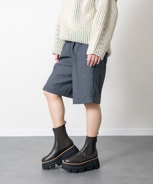 Bridget Birkin 【PARADIS COULEUR】ボリュームソールサイドゴアブーツ ダークブラウン