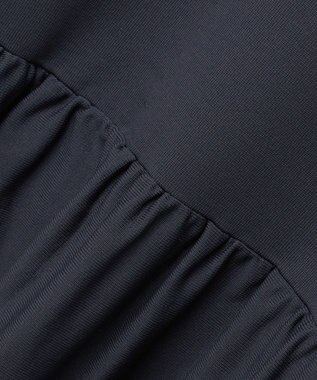 23区 L 【R(アール)】フォルムニット ティアード ワンピース ネイビー系