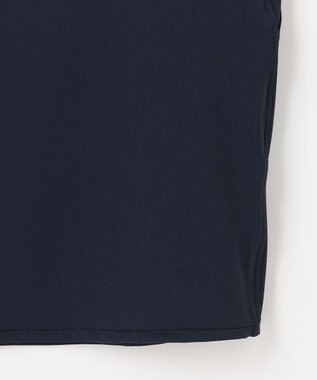 JOSEPH ABBOUD MOUNTAIN 【UVカット/接触冷感】SOLAMENT トリコットメッシュ 半袖 シャツ ネイビー系