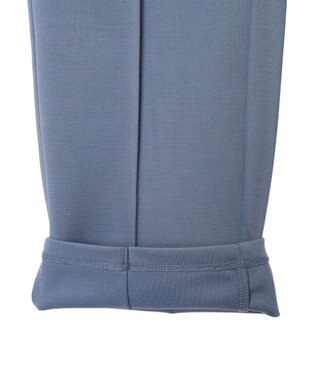 Green Parks らくスレストレートパンツ Grayish Blue