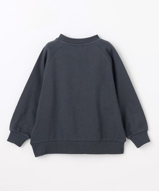 ANY KIDS ロゴプリント トレーナー チャコール