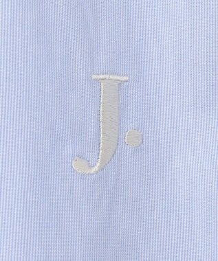 J.PRESS MEN 【WEB限定】ポプリンヘアラインJ刺繍シャツ/B.D サックスブルー系1