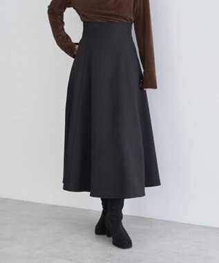 earth music&ecology バックレースアップスカート Black