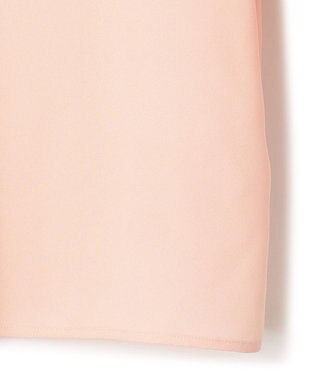 23区 L 【洗える】バックサテンアムンゼン ボウタイ付き ブラウス ピンク系