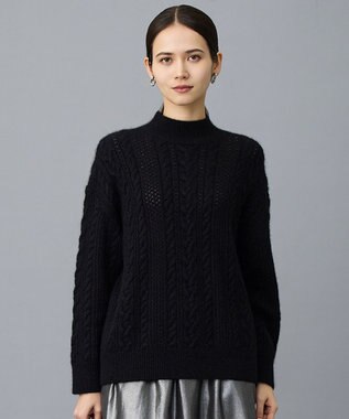 自由区 L 【SHIHOさん着用】ラメフォックスケーブル ニット