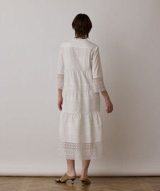 GRACE CONTINENTAL レースコンビワンピース ホワイト