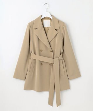 自由区 【洗える】エアフロートレンチ コート ベージュ