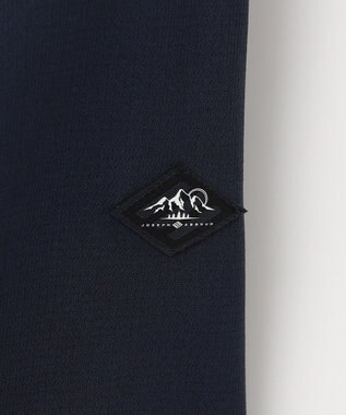 JOSEPH ABBOUD MOUNTAIN 【UVカット/接触冷感】SOLAMENT トリコットメッシュ 半袖 シャツ ネイビー系