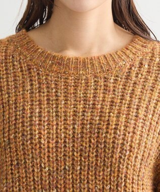 Green Parks ｍｉｘラメショートニットプルオーバー Orange