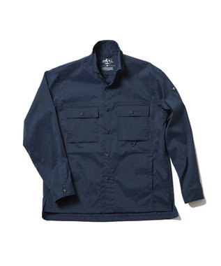 JOSEPH ABBOUD MOUNTAIN 【UNISEX】パワーリップワッシャー シャツ ネイビー系
