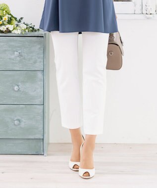 Tiaclasse 【日本製・洗える】穿き心地抜群のシェルタリングドライパンツ オフホワイト