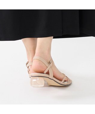 MODE ET JACOMO <carino>クリアヒールサンダル ピンク