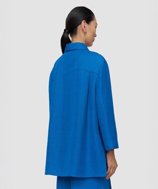 JOSEPH ヴィスコースリネン　シャツ Siam Blue