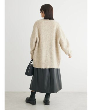 Green Parks ブークレゆるニットカーディガン Beige